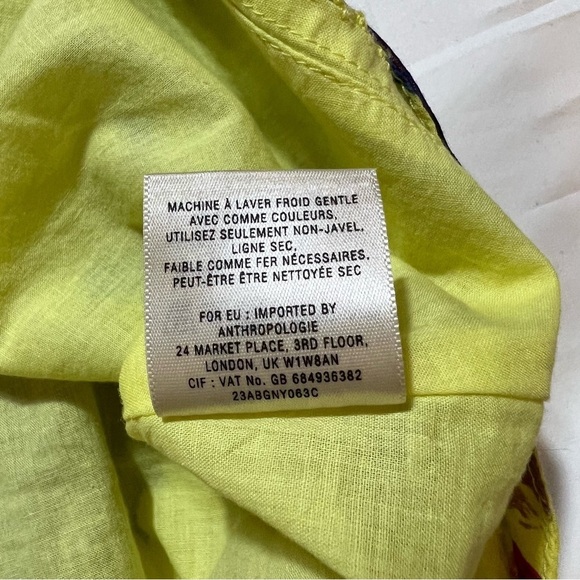 Anthropologie Vanessa Virginia Keyhole Paintery A Line Dress Size 2 - Picture 6 of 10